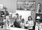 The Pittsburg Lions Club made a donation to God’s Closet / Camp County Cares. COURTESY PHOTO